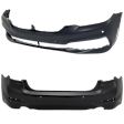 Front and Rear Primed Bumper Cover