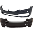Front and Rear Primed Bumper Cover