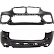 Front and Rear Primed Bumper Cover