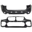 Front and Rear Primed Bumper Cover CAPA Certified