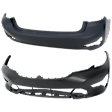 Front and Rear Primed Bumper Cover 2.0L, 4Cyl, CAPA Certified