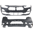 Front and Rear Primed Bumper Cover