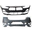 Front and Rear Primed Bumper Cover