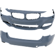 Front and Rear Primed Bumper Cover Base