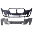 Front and Rear Primed Bumper Cover