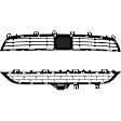 2014-2018 BMW X5 - Front, Center, Upper and Lower Bumper Grille, Primed