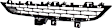 2014-2018 BMW X5 - Front, Center, Upper and Lower Bumper Grille, Primed