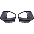 Front, Driver and Passenger Side Fog Light Trims, Black