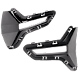 Front, Driver and Passenger Side Bumper Grille, Gloss Black