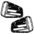 Drivre and Passenger Side Bumper Grille, Gloss Black