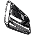 Drivre and Passenger Side Bumper Grille, Gloss Black