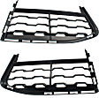 Front, Driver and Passenger Side, Outer Bumper Grille, Primed