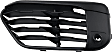 Front, Driver and Passenger Side Bumper Grilles, Textured Black