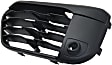 Front, Driver and Passenger Side Bumper Grilles, Textured Black