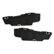 Driver and Passenger Side Bumper Grilles, Side Cover, Textured Black, Sedan, For Models With M Sport Package and Fog Lights