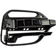 Front, Driver and Passenger Side Bumper Grilles, Gloss Black