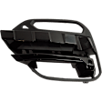 Front, Driver and Passenger Side Bumper Grilles, Gloss Black