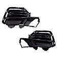 Front, Driver and Passenger Side Bumper Grilles, Black