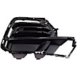 Front, Driver and Passenger Side Bumper Grilles, Black