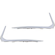 Front, Driver and Passenger Side, Lower Bumper Trims, Chrome, For Models With Luxury Package