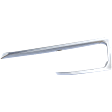 Front, Driver and Passenger Side Grille Trim, Chrome