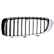 Base Driver and Passenger Side Grille Chrome Shell w/ Textured Black Insert