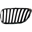 Base Driver and Passenger Side Grille Chrome Shell with Painted Black Insert