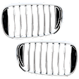 Driver and Passenger Side Grille Assemblies, Grille, Sedan