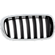 Driver and Passenger Side Grille Chrome Shell with Textured Black Insert