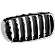 Driver and Passenger Side Grille Chrome Shell with Textured Black Insert