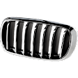 Driver and Passenger Side Grille Chrome Shell with Textured Black Insert