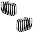 Driver and Passenger Side Grille Chrome Shell with Silver Insert