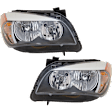 Driver and Passenger Side Halogen Headlight, With bulb(s), OE Replacement