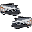 Driver and Passenger Side Halogen Headlight, With bulb(s), OE Replacement, CAPA Certified