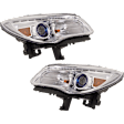 Driver and Passenger Side Headlights, with Bulbs, HID/Xenon, with HID Bulbs and ballast, For Models without Adaptive Frontlighting Systems