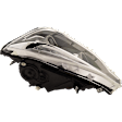 Driver and Passenger Side Headlights, with Bulbs, LED, OE comparable
