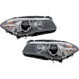 Driver and Passenger Side Headlights, without Bulbs, HID/Xenon, OE comparable