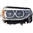 Driver and Passenger Side Headlights, with Bulbs, LED, OE comparable