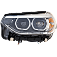 Driver and Passenger Side Headlights, with Bulbs, LED, OE comparable