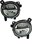 Front, Driver and Passenger Side LED Fog Light, with Bulbs