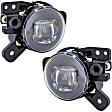 Front, Driver and Passenger Side LED Fog Light, With bulb(s), CAPA Certified