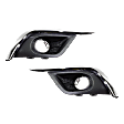 Fog Light Cover - Front, Driver and Passenger Side, Black