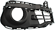 Front, Driver and Passenger Side Fog Light Trims, Textured Black