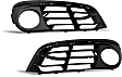 Front, Driver and Passenger Side Fog Light Trims, Textured Black