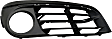 Front, Driver and Passenger Side Fog Light Trims, Textured Black