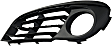 Front, Driver and Passenger Side Fog Light Trims, Textured Black