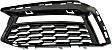 Front, Driver and Passenger Side Fog Light Trims, Textured Black