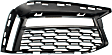 Front, Driver and Passenger Side Fog Light Trims, Textured Black