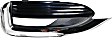 Front, Driver and Passenger Side Fog Light Trims, Textured Black
