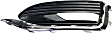 Front, Driver and Passenger Side Fog Light Trims, Textured Black